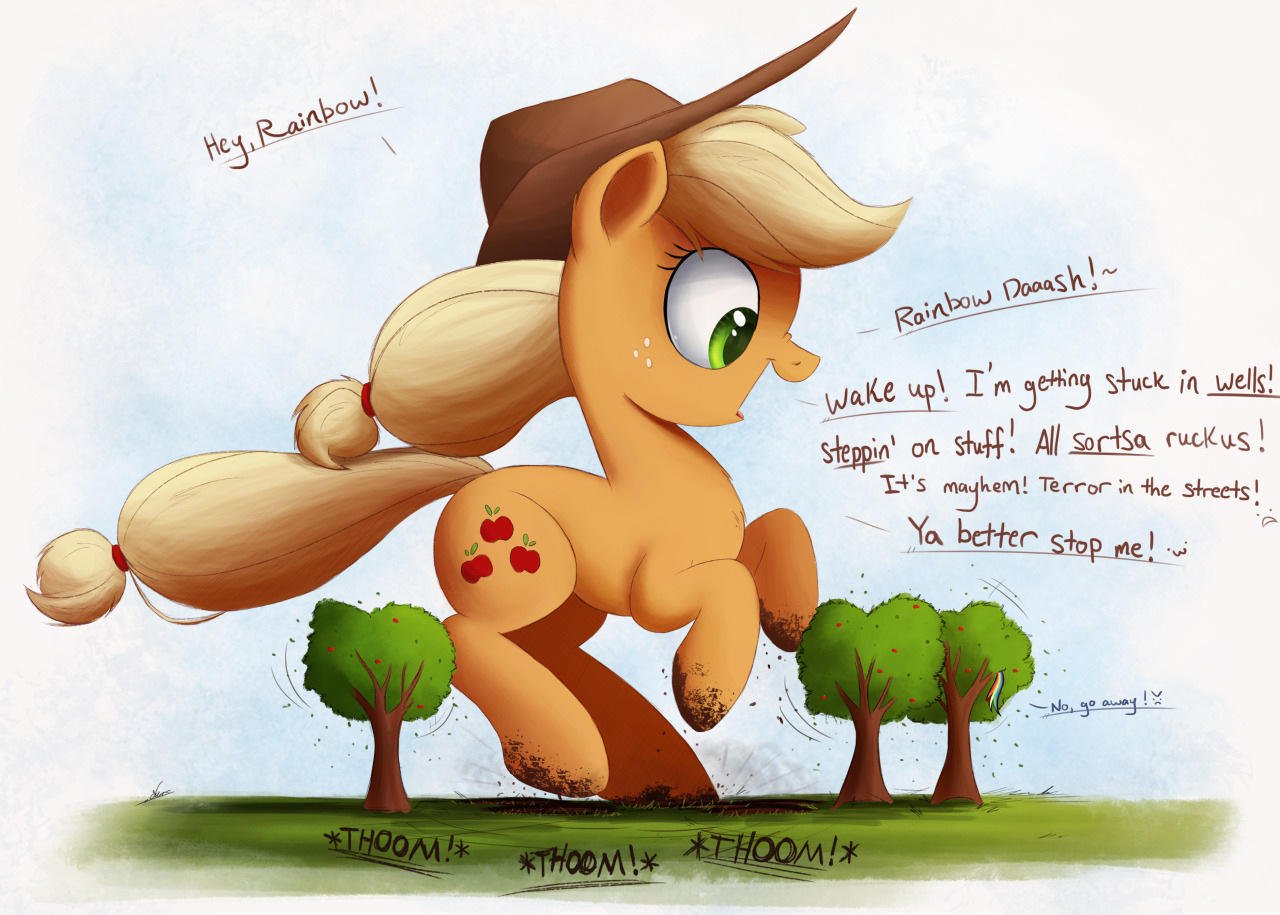 big-apple-pony:It’s Rainbow Dash’s job to keep an eye on me and make sure I don’t