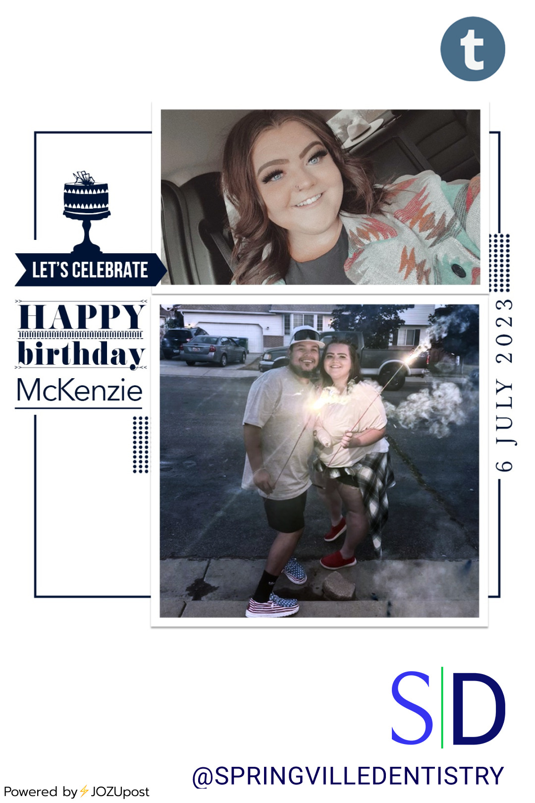 Happy birthday, McKenzie Rogers! McKenzie is one of our newest hires at Springville Dentistry. She’s quickly learning everything she needs to know to assist our patients. We’re excited to have her! Check out this cute pictures of her and her...