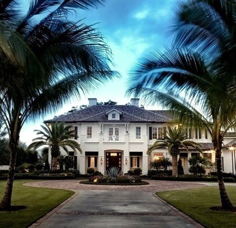 Exterior Stucco In MiamiIdeas For A Substantial, Traditional, Two-story White Home Remodel With A Hip