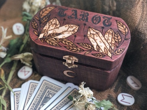 awitchandhersecrets: sosuperawesome: Boxes and Trays  Blackbird Haus on Etsy See our #Etsy or #Tarot