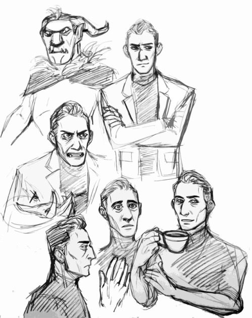 ive had some major artblock lately so here’s a doodle dump of my latest fave, strickler! i totally h