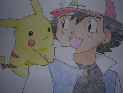 Colleen-Elizabeth719:  Ash Ketchum And Pikachu - Pokemon &Amp;Copy; Colleen Narup,