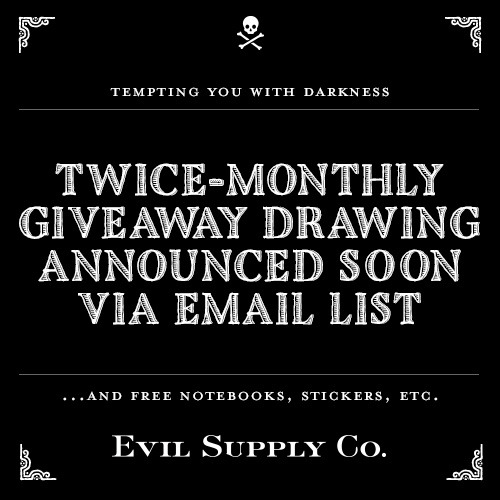 Twice a month, we give away a packet of small bits and pieces to a randomly member of our mailing li