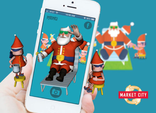 Our Augmented Reality Santa App is Now Live!We had a great opportunity to work with Market City in c