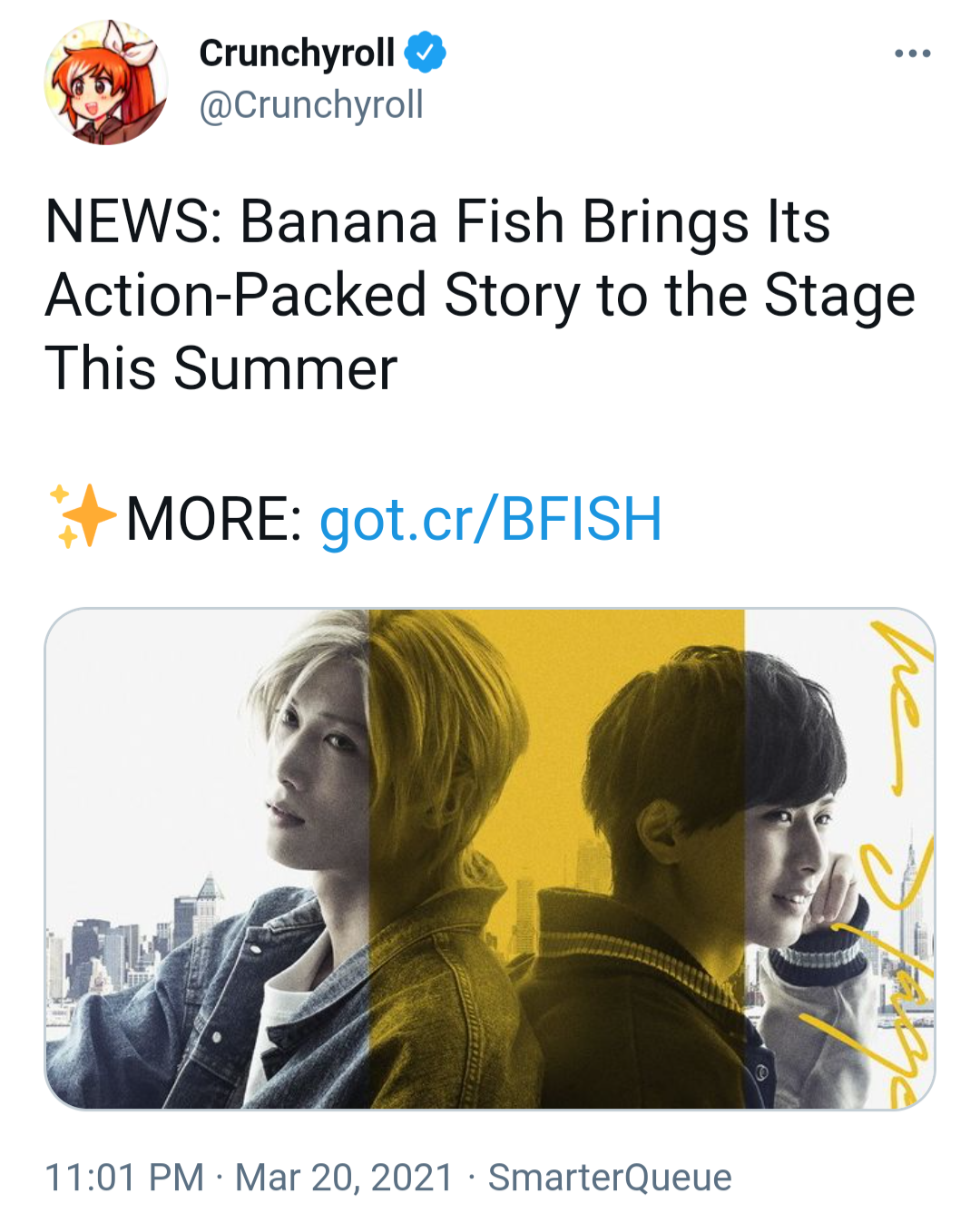 Just For Now Eiji Banana Fish Stage Play Announced Just For Now Eiji Banana Fish Stage Play Announced