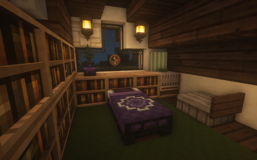  Purple spruce house ❁ Minecraft ❁    ForgeOptiFine 1.16.5❁ Resource packs ❁    Mizuno’s 16 Craft❁ S