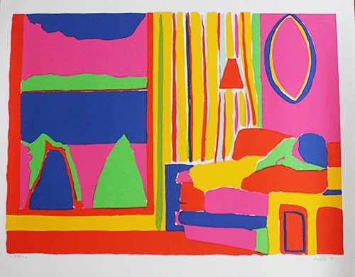 John Grillo The Living Room, 1978 Silkscreen on wove paper