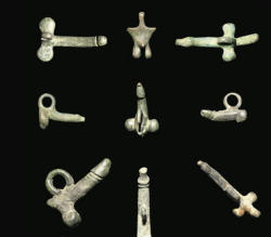grandma-did:  lilit69:  Phalluses were considered good luck charms. They were worn as charms on necklaces or hung in doorways as wind chimes as a way to ward off evil spirits.  It must work - I use mine as often as I can, and no evil spirits have found