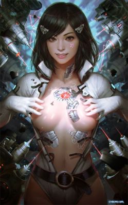 cyberpunky:Cyborg girl