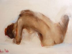 artbeautypaintings:  Nude study - Nicole Pletts