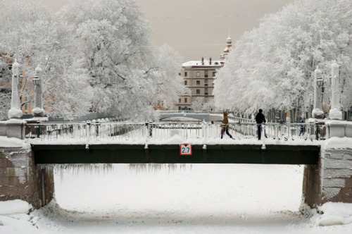 krasna-devica:Snowy Winter in St. Petersburg
