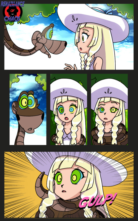 renaissanceofchaos:Welp, here’s an update from me! a commission I did for letterabcd from deviantart,  featuring Lillie from Pokemon Sun & Moon & that ever so popular snake on the realm of fetish fuel wasteland, Kaa~  Granted, I am feeling abit