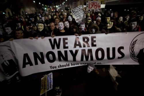 We are Anonymous. We are Legion. We do not forgive. We do not forget. Expect us.