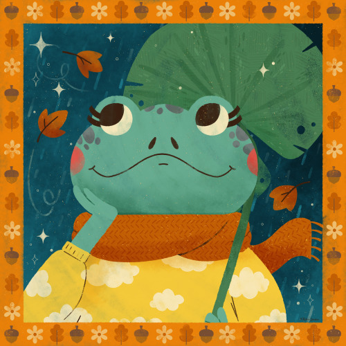 Day 17 Lily Pad! This is Gray, she doesn’t mind the rain as long as she has her lily pad umbrella! -