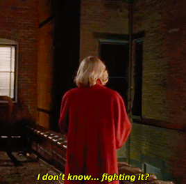 sheriffswanmills:A pause. The remark stings THERESE, but she tries to conceal it.
