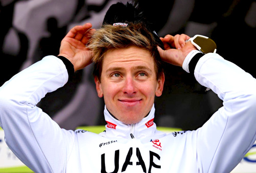 Tadej Pogačar Of Slovenia And UAE Team Emirates During The Podium Ceremony After The 110th Liège-Bastogne-Liège