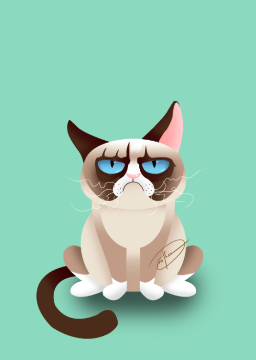 © Dorothea Napay
A doodle of grumpy cat for my friend, Iris.