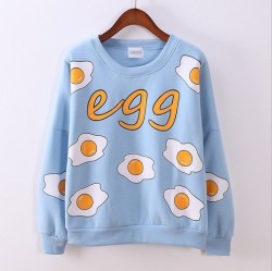 breakfast-time:  girlneko:  Egg Sweater (More Colors Available) Discount Code: “Girlneko”  Follow for more egg fashion 🍳