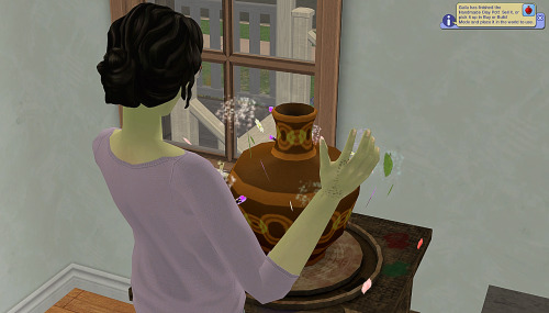 All that time at the pottery wheel earned Gaila a golden talent badge!Gaila: I have decided to pivot
