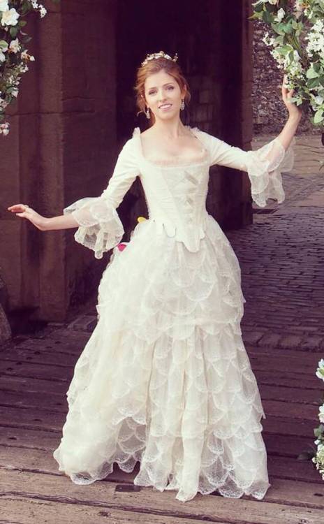 costumeloverz71:Cinderella (Anna Kendrick) Wedding dress.. Into The Woods (2014).. Costume byColleen