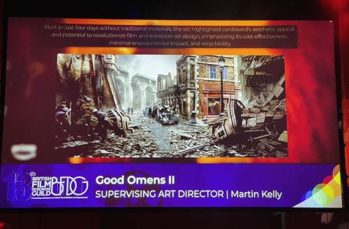 Good Omens Won The THE 13TH BRITISH FILM DESIGNERS GUILD PRODUCTION DESIGNAward In The BEST PRODUCTION