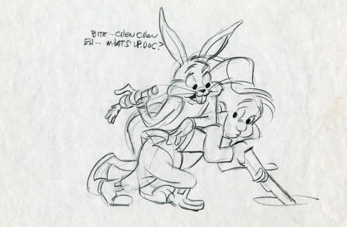 talesfromweirdland:Production art for various Looney Tunes cartoons by animation legend, Chuck Jones