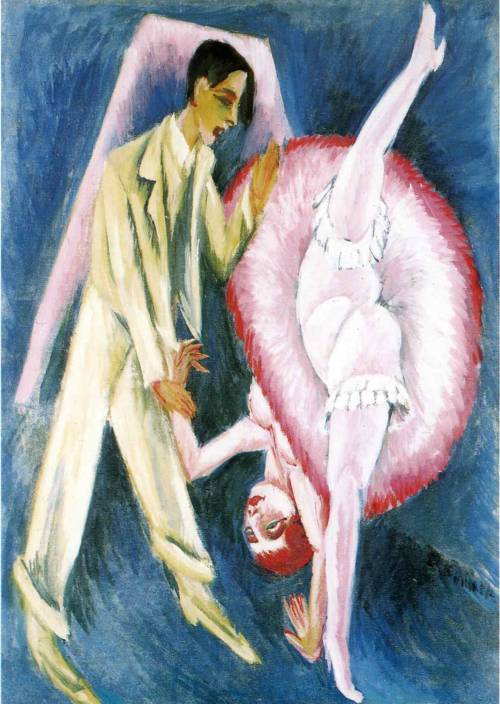 artist-kirchner: Dancing Couple, 1914, Ernst Ludwig Kirchner