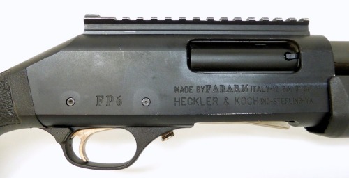 fmj556x45:  FABARM FP6 combat shotgun These were Italian made shotguns imported by HK in the late 90’s after they stopped their relationship with benelli.