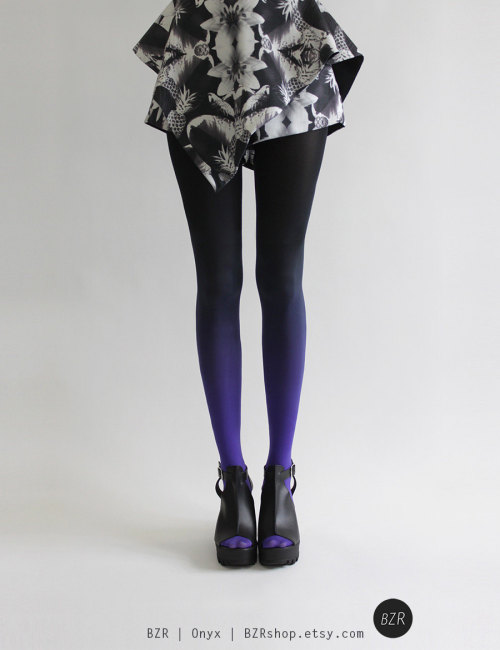 Porn Pics sosuperawesome: Ombre tights by BZRshop on