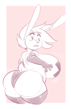 Mr-Pink-Palooka:  And One More Chibi-Chub-Bun Warm Up Doodle To Add To The Ever Growing