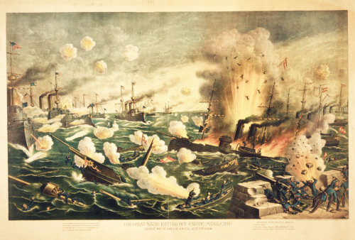 historicaltimes:Spanish-American War, 1898. Battle of Manila Bay, Cavite, Philippines, May 1, 1898. 