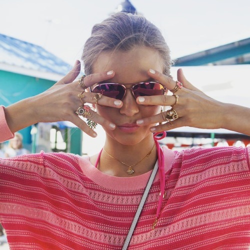 “Juicy Couture: @JosephineSkriver gives us a peek at her Juicy summer style on set in Barbados. #Swe