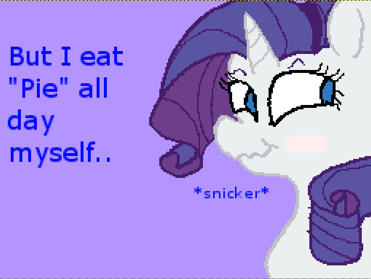raritytalks:  Oh that joke wasn’t lady like at all..I apologize.((This blog is