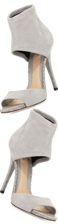 hottest-shoes:Gray sandal-booties ♥ #fashion #look #fashionblog #evatornadoblog #outfit