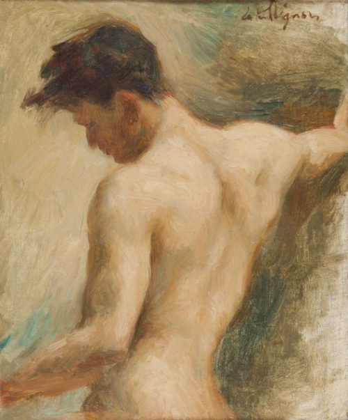 art-and-things-of-beauty:  Louis Jacques Vigon (1897-1985) - Male nude study, 26 x 22 cm.   10