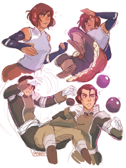 synnyi:  fancy moves from “the fight” aka see u in hell korra  &gt; .&lt;