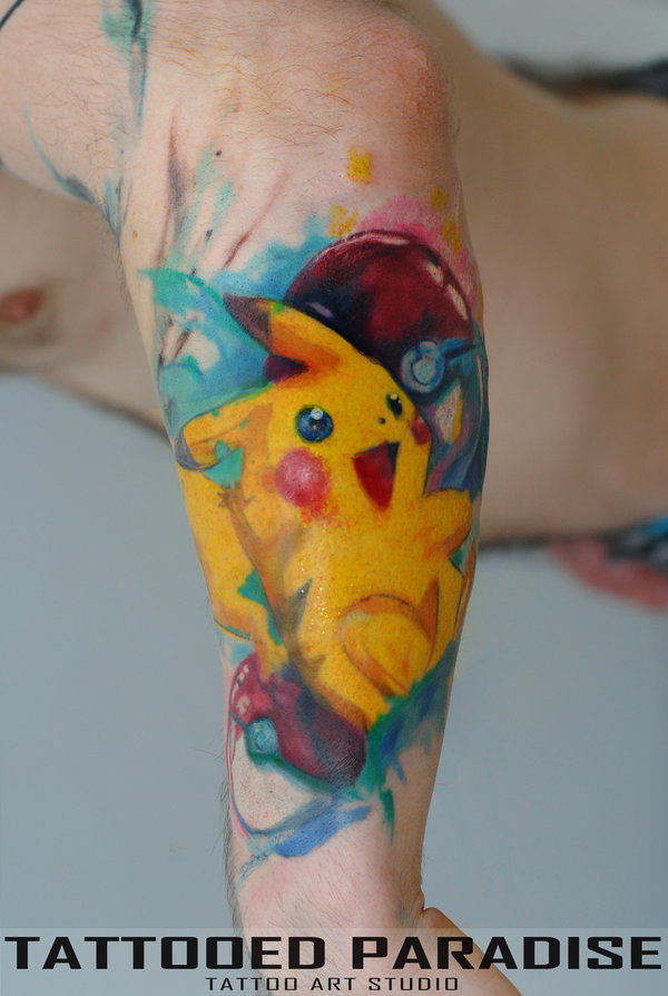 rubendomfer:  Watercolor tattoo by Aleksandra Katsan 