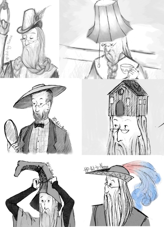 Every single hat Albus has ever worn on my blog so far: