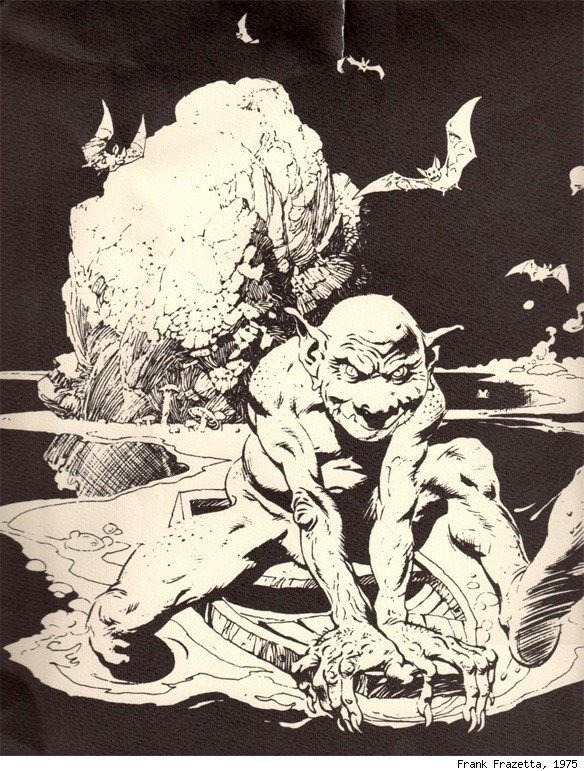 fortheloveofdccomics:  Frank Frazetta The Lord of the Rings 