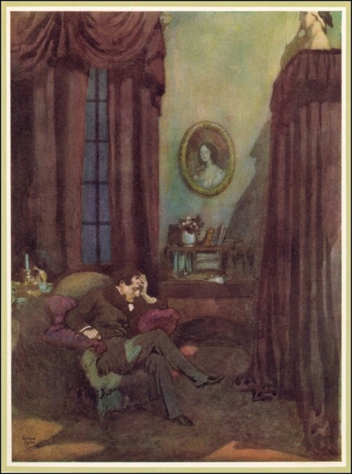 misswallflower: Emund Dulac’s illustrations from ‘The Poetical Works Of Edgar Allan Poe&