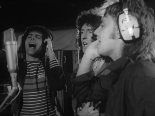 Queen recording “We Are The Champions” (1977)