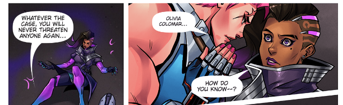 theivorytowercrumbles:Zarya vs. Sombra in Searching (and possibly Sombra’s actual
