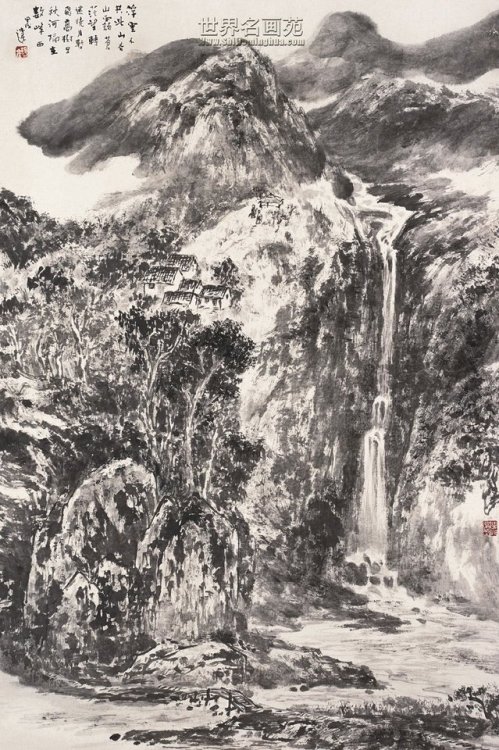 Yang Yan. Waterfall 东欧风景之三 （局部）