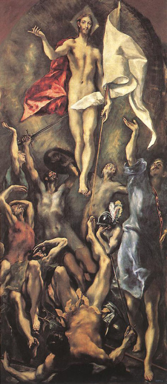 artist-elgreco: The Resurrection, 1600, El GrecoMedium: oil,canvas