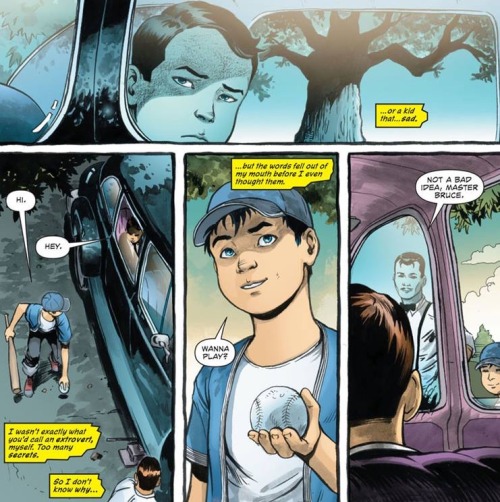 burningartist: “When Clark Met Bruce” in Superman/Batman Secret Files (Earth 2)  Batman/Superman is clearly saying that Earth 2’s differences can all be chalked up to this small moment. It’s a world where Bruce Wayne and Clark Kent have been friends