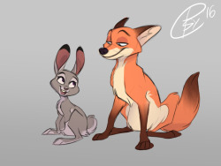thatpsychoraccoon:Judy and Nick, feral version