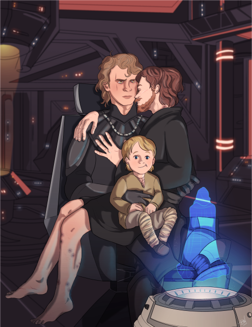 I’m so proud of this commission for the fanfic Exile by @coldishcase which features Vader and 