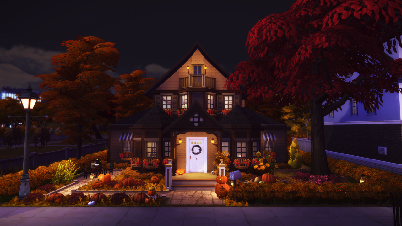 Have a lovely Halloween everyone!  #halloween#halloween2021#halloween21#spookyday#spooky day #the sims 4 halloween  #the sims 4  #sims 4 halloween  #trick or treat #halloween house#halloween home#samhain#pumpkins #jack o lantern #halloween pumpkin#halloween porch#autumn#fa