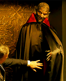 And the Award for Best Effects Makeup Goes To... blog post by Aspasia S. Bissas, aspasiasbissas.com. What We Do in the Shadows, Baron Afanas, The Baron, Doug Jones, vampire, vampires, the Baron burned, the Baron burnt