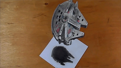 sizvideos:  This guy draw the Millennium Falcon from Star Wars and it looks amazing! - Watch the full video